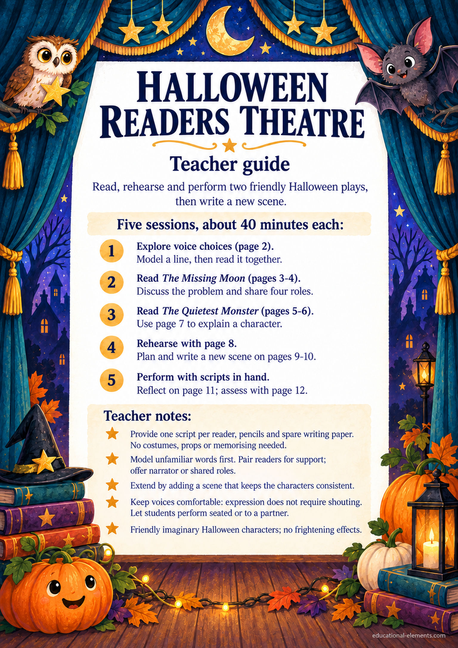Preview of Halloween Readers Theatre Workshop